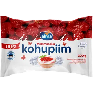 Kohupiim metsmaasika Alma 200g