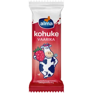 Kohuke vaarikatäid. kakaoglasuuris Alma 40g