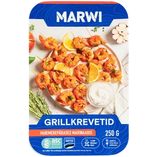 Marwi grillkrevetid vahemerepärases marinaadis 250g