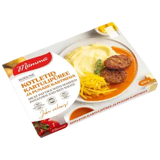 Mamma Kotletid Kartulipüree Ja Punase Kastmega