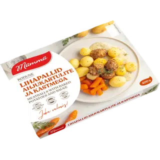Lihapallid ahjukartulite ja kastmega400g