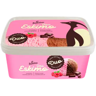 Koorejäätis vaarika-šok. Onu Eskimo 1,4l/680g