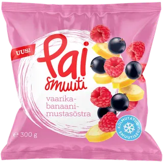 Pai Vaarika-Banaani-mustasõstra smuutisegu 300 g
