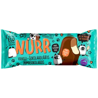 Nurr Vanilli- ja Šokolaadijäätis piimašokolaadis 150 ml