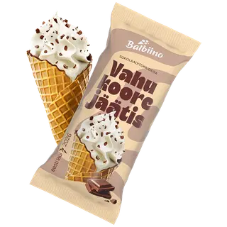 Jäätis šokolaaditükkidega BALBIINO 85g