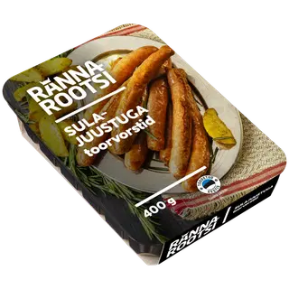 Rannarootsi sulajuustuga toorvorstid 400g