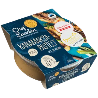 Kanamaksapasteet CHEF LUNDEN, 200g