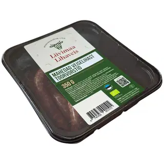 Liivimaa Lihaveis Mahedad veiselihast toorvorstid ee-öko-03 350g