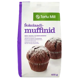 Šokolaadimuffinid TARTU MILL 400g