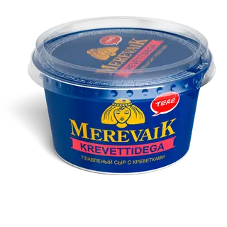 Sulatatud juust krevettidega Merevaik 200g