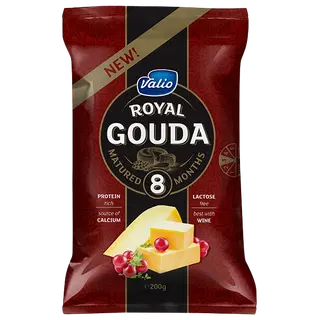 Juust Royal Gouda Black Valio 200g