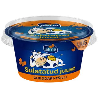 Sulatatud juust Cheddari juustuga 200g
