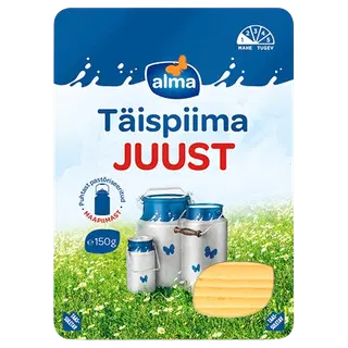 Alma Täispiimast juust, viilutatud, 150 g