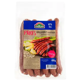 Oskar Grillvorst juustuga päris 400g
