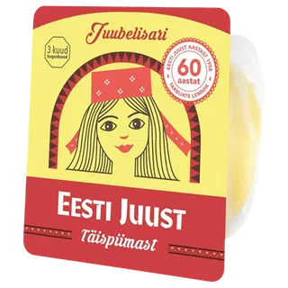 Juust täispiimast Eesti viilutatud 180g