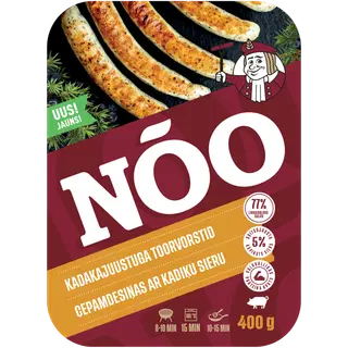 Nõo kadakajuustuga toorvorstid 400g
