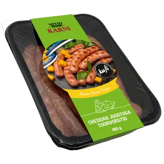 Karni Cheddari Juustuga Toorvorstid, 400 G
