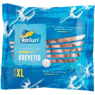 Kaluri Keedetud koorimata krevetid 70/90 500 g