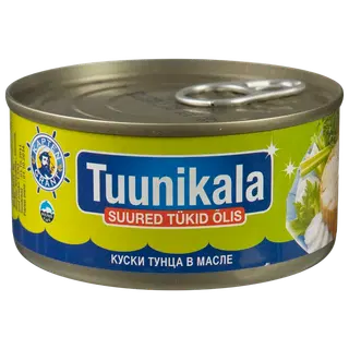 Tuunikalatükid õlis KAPTEN GRANT,185g