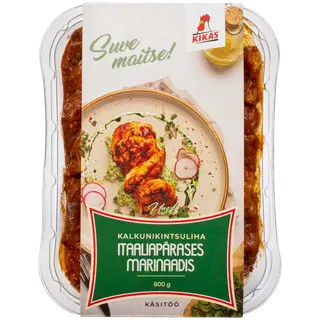 Kikas Kalkunikintsuliha itaaliapärases marinaadis. 600 g