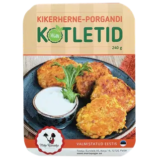 Marta pagar Kikerherne-Porgandi Kotlet 240G