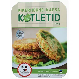 Marta pagar Kikerherne-Kapsa Kotletid 240 G Vegan