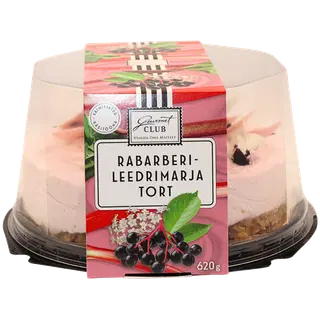 Gourmet Club Rabarberi - Leedrimarja Tort 620 g