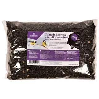 Horticom tumeda koorega päevalilleseemned lindudele 2kg