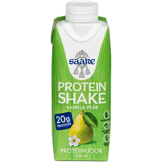 Saare vanilli- ja pirnimaitseline proteiinijook magusainetega, 250 ml