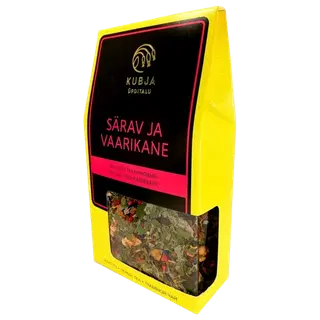 Kubja Ürt taimetee Särav ja Vaarikane 75g
