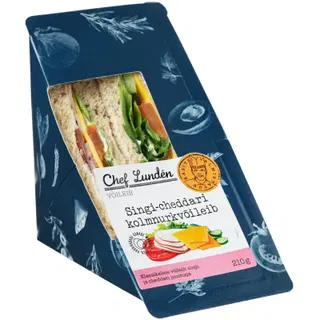 Chef Lunden Suitsusingi-Cheddar Juustu Võileib 210G