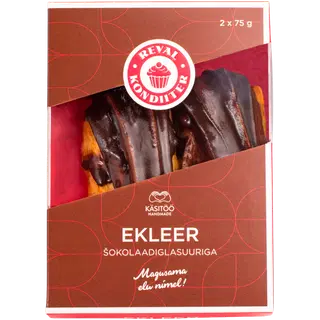 Reval Kondiiter Šokolaadiglasuuriga ekleer 2tk 150 g