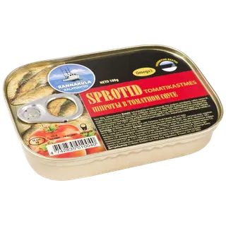 Sprotid tomatikastmes, RANNAKÜLA, 100 g