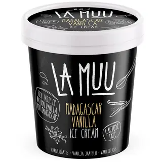 Madagaskari vanilliga jäätis, laktoosivaba, LA MUU, 250 g