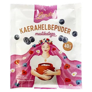 Linda kaerahelbepuder mustikatega 40g