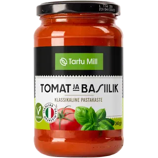 Pastakaste tomati ja basiili. Tartu Mill 340g