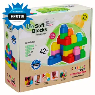 Gerardo's Toys Pehmete klotside komplekt 42 tk