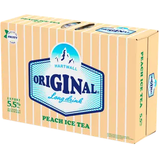 Hartwall Original Long Drink Peach Ice Tea muu alkohoolne jook 5,5%vol 24x330 ml