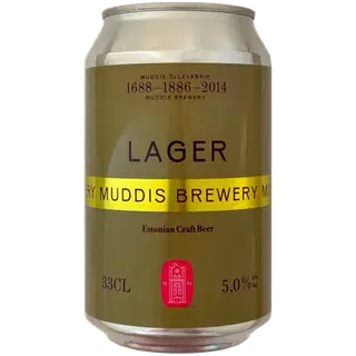 Muddis Lager õlu 5%vol 330 ml