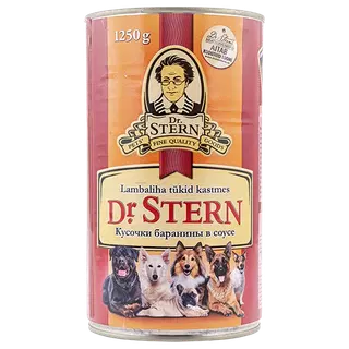 Dr.Stern konserv koertele lambaliha tükid kastmes 1,25kg