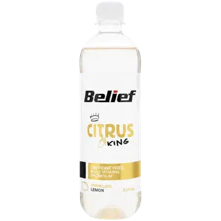 BELIEF gaseeritud Tsitrusemaitseline madala kalorsusega kofeiinivaba jook 530ml