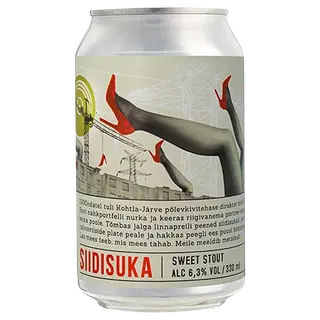 Purtse Siidisuka Sweet Stout õlu 6,3%vol 330ml