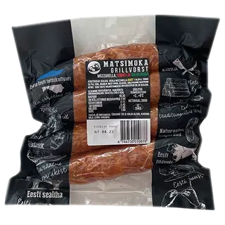 Grillvorstid mozzarella, tomati ja basiilikuga, MATSIMOKA, 365 g