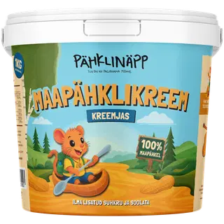Pähklinäpp maapähklikreem kreemjas 1kg