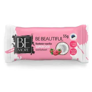 Kookose-vaarika toorbatoon Be Beautiful 35g