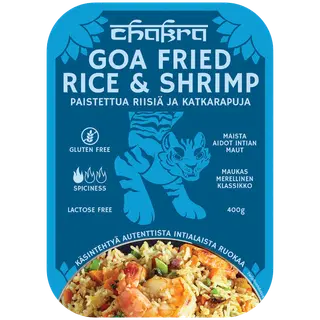 Goa praetud riis krevettidega 400g