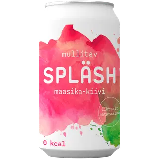Gaseeritud vesi maasika-kiivi, SPLÄSH, 330 ml