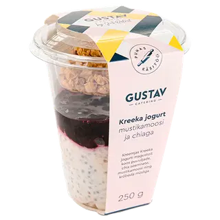 Maitseelamused Kreeka Jogurt Mustikamoosi Ja Chiaga 250