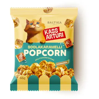 Popkorn soolakaramelli Kass Arturi 65g