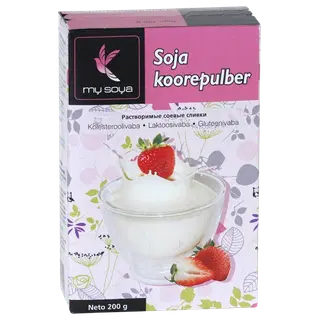 MySoya sojakoorepulber 200 g, gluteeni- ja laktoosivaba